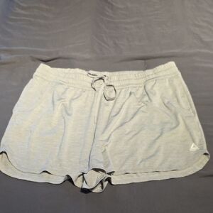 Reebok Light Gray Athletic Drawstring Shorts